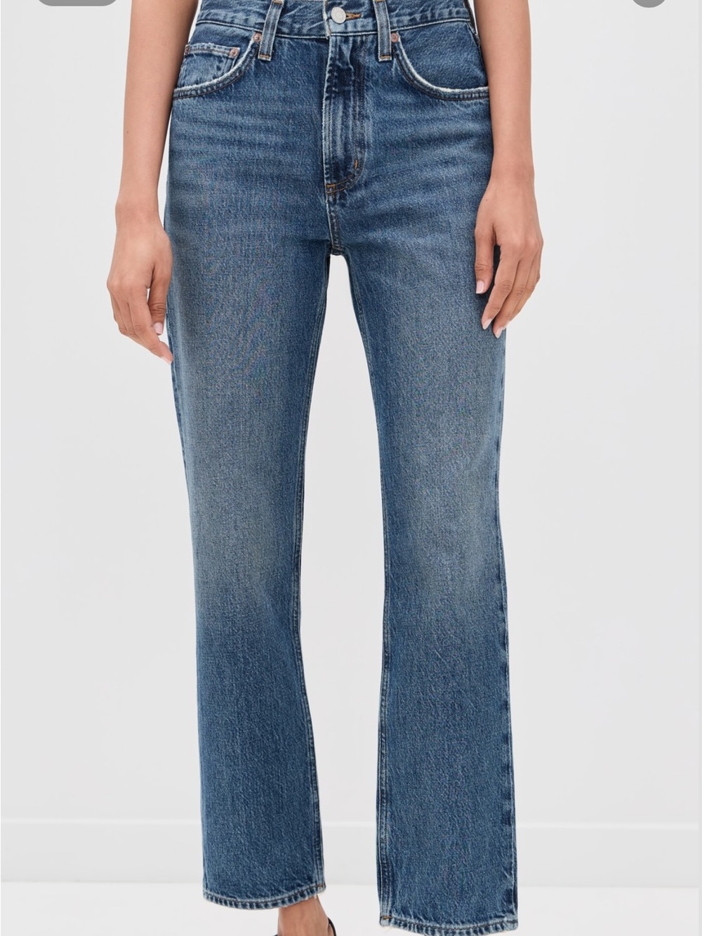 AGOLDE Riley High Rise Straight Crop Jeans 25 - Picture 14 of 14